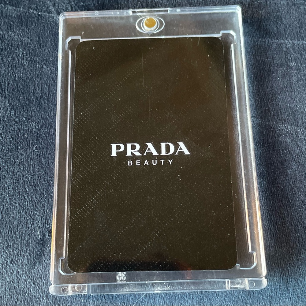 Prada Beauty Rare! 5 Of Diamonds Playing Card In Acrylic Case